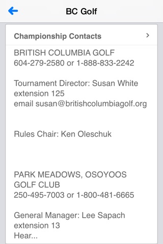 BCG - British Columbia Golf screenshot 3