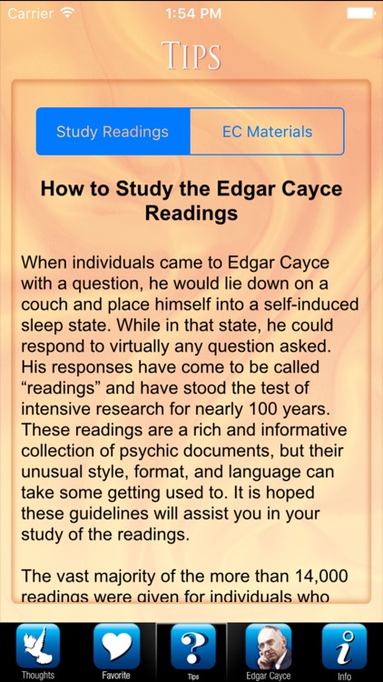 Edgar Cayce’s Thought for the Day