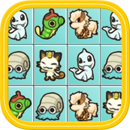 Picachu: Twin Noel, Candy, Animal, Fruit - memo brain to match same classic pet cards for iPhone Icon