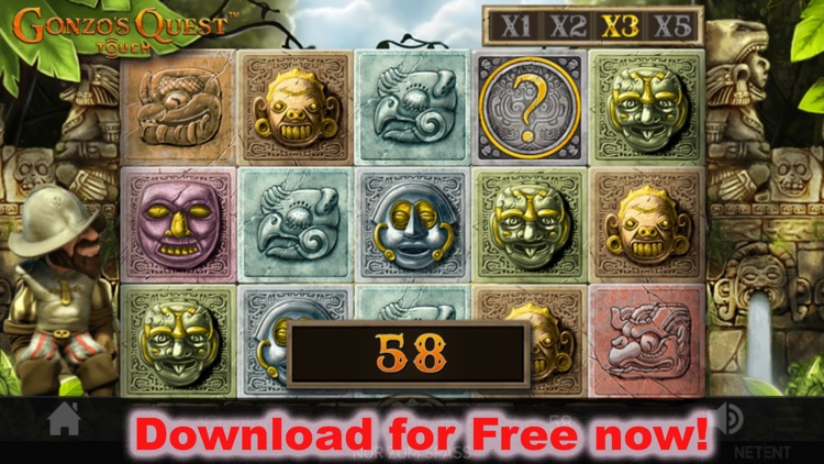 Gonzo's Quest - Casino Slot Machine of the NetEnt Slots Games Developer