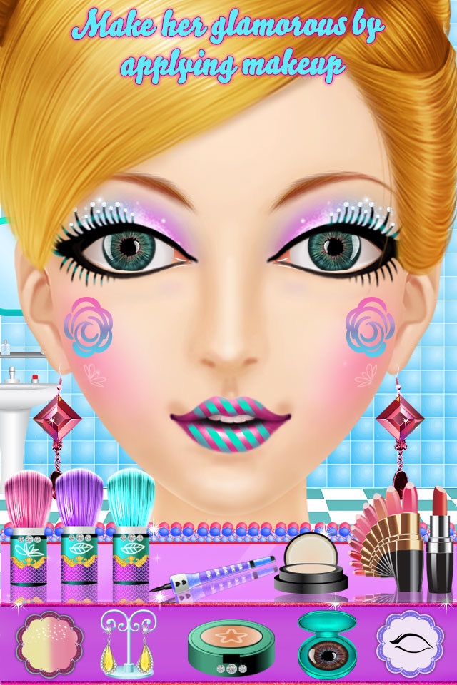 Fashion Girl Makeup Makeover Girls Game screenshot 4