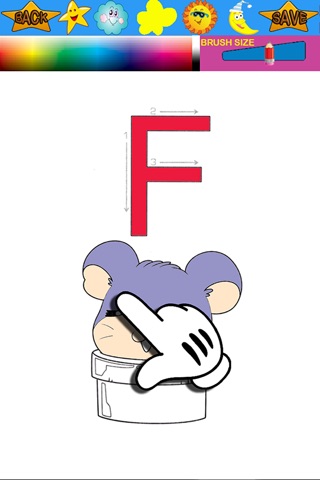 ABCs Big Letter Coloring for Hamtaro Version screenshot 2