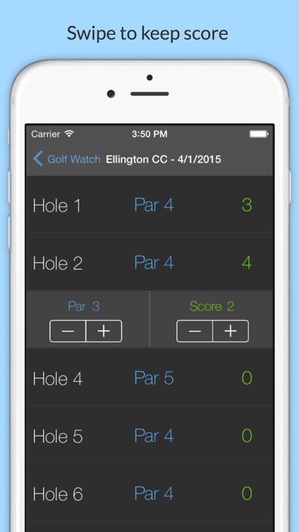 Golf Watch - Scorecard for iPhone and Apple Watch