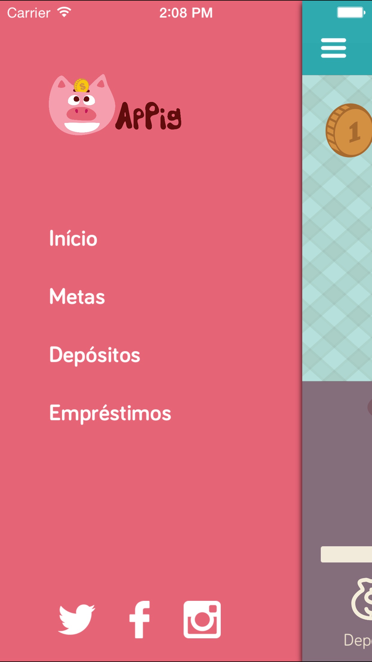 Screenshot do app ApPig