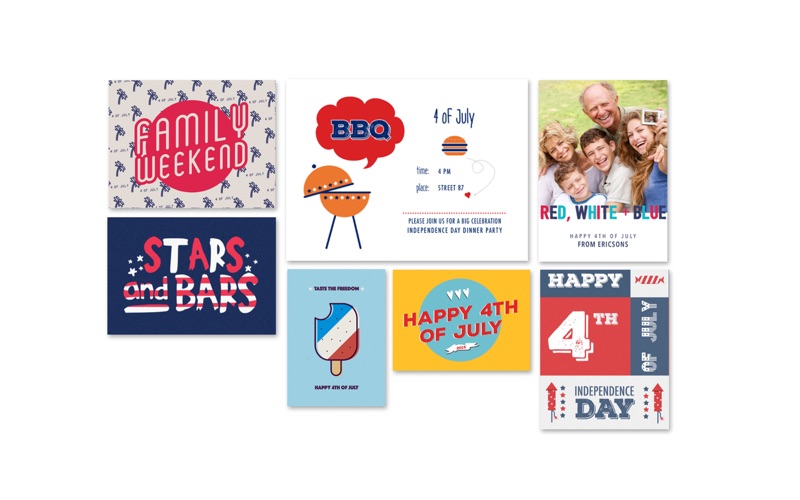 Independence Day cards for MS Word thumbnail 4