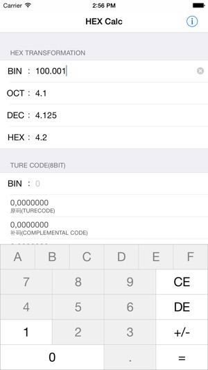 HEXCalc(It contains a decimal point binary conversion)(圖3)-速報App