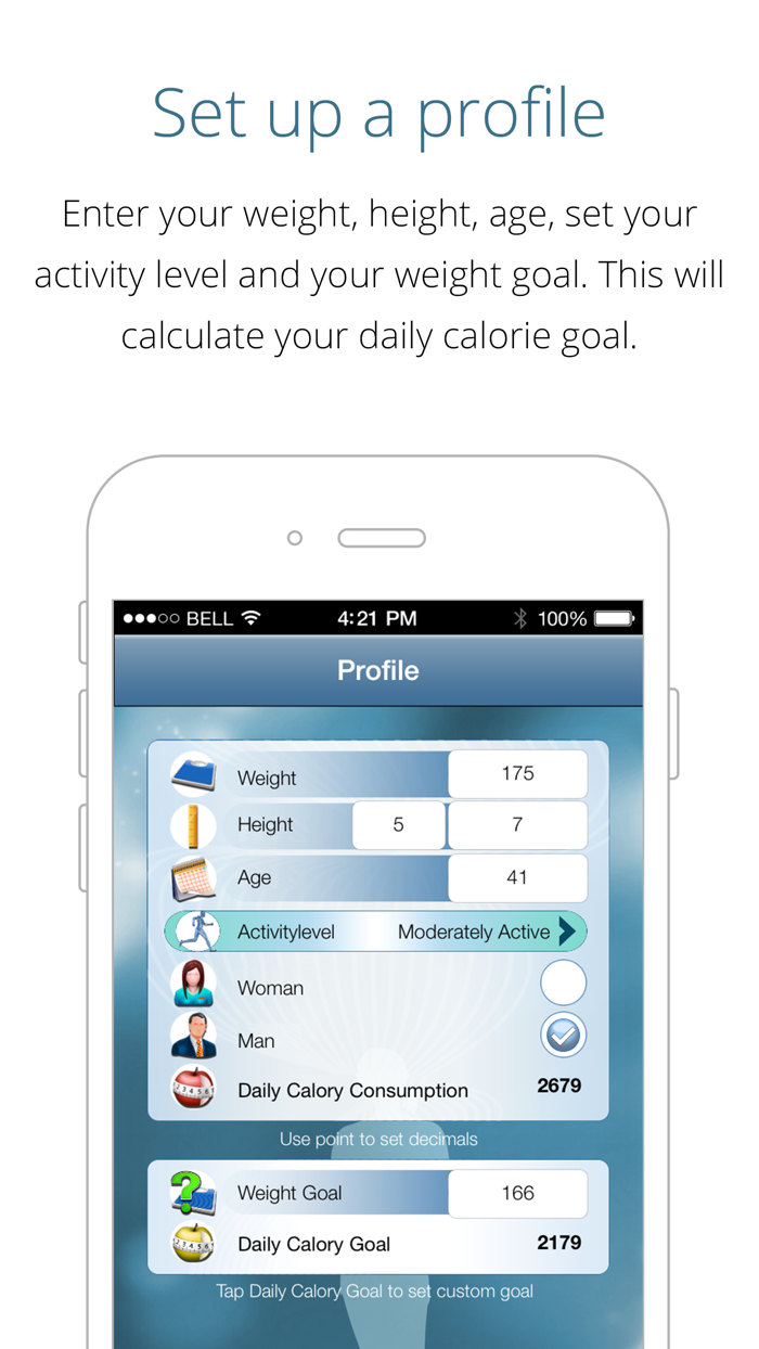 Calorie Counter Free - lose weight, gain fitness, track calories and reach your weight goal with this app as your pal