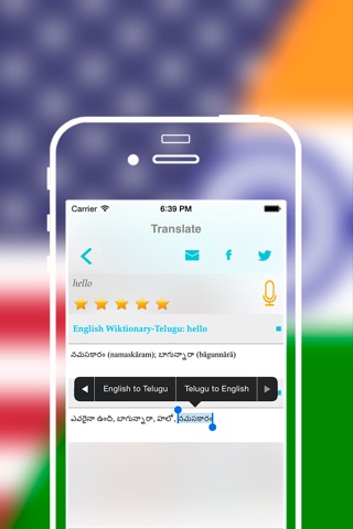 Offline English to Telugu Translator Dictionary screenshot 2