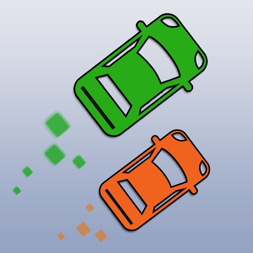 Crazy Two Cars : tap, race, dodge and collect bonuses icon