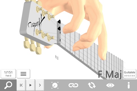Awadon Chord 3D - Guitar, Ukulele and Guitalele 3D-Fingering Model screenshot 4
