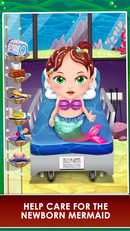 Mermaid Mommy's New Born Baby Doctor - my newborn salon & make-up games for kids 2 screenshot-3