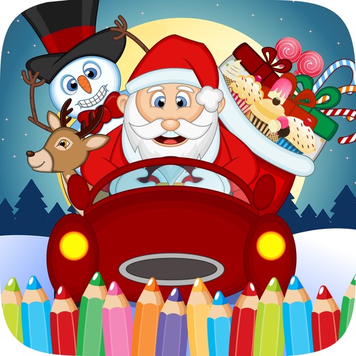 Christmast Colorbook Educational Coloring Game for Kids iOS App