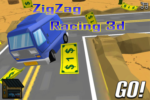 ZigZag Car Racing : Cute Cartoon Race 3d Free Fun Game screenshot 3