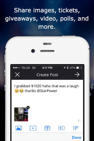 StarPower - Celebrity Social Media screenshot 3