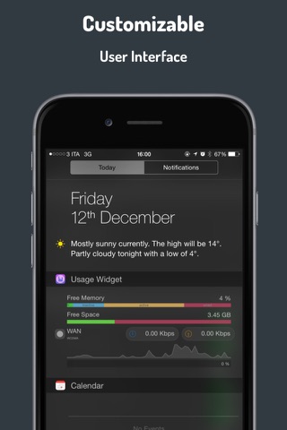 Usage Widget screenshot 2