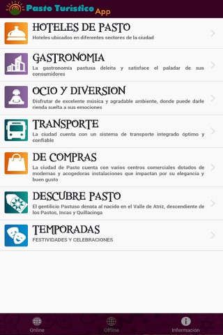 Pasto Turistico App screenshot 3
