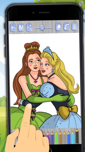 Paint tale princesses – princesses coloring book(圖3)-速報App