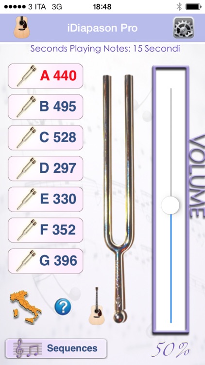 i Diapason Pro / i Guitar Pro - Tune your instrument by ear with a tuning fork or a guitar