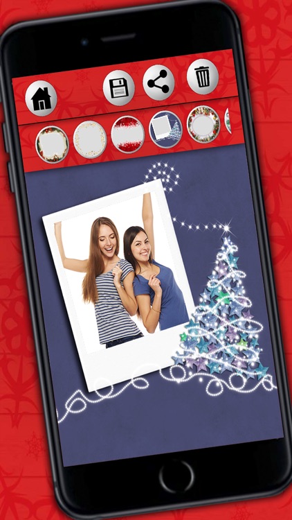Christmas Frames for photos to design Christmas cards and wish merry xmas on Christmas Eve - Premium