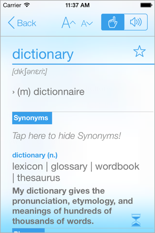 Free French English Dictionary and Translator (Le Dictionnaire Français - Anglais) screenshot 3