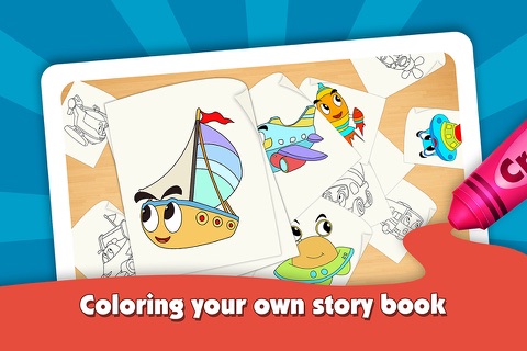 Kids Color Book: Cars - Educational Coloring & Painting Game Design for Kids and Toddler screenshot 3
