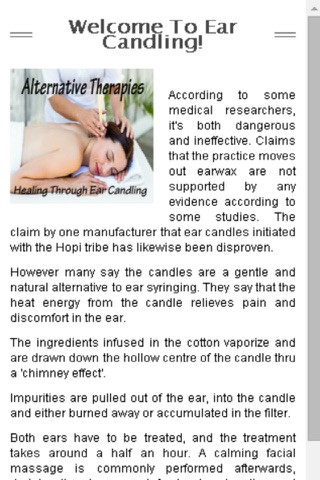 Alternative Healing: Ear Candling screenshot 2