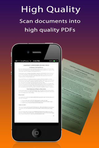 Quick Scanner Free : document, receipt, note, business card, image into high-quality PDF documents screenshot 2