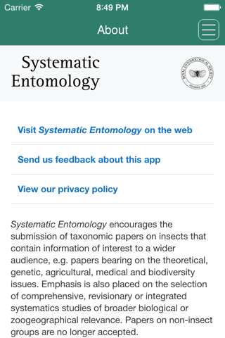 Systematic Entomology screenshot 2