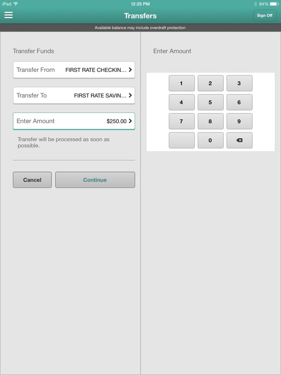 NCF Mobile Banking for iPad