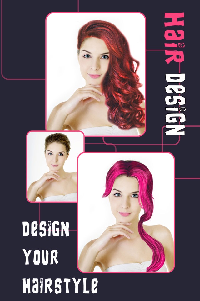 Girly Hair Design - Wig Salon to Change Hairtyle & Color screenshot 2
