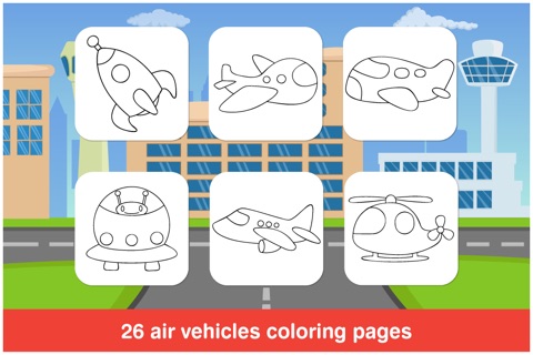 Tabbydo Airplanes Colorbook : Coloring pages for kids and preschoolers screenshot 2