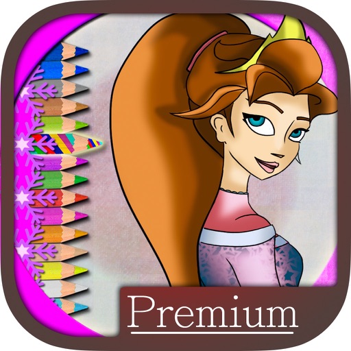 Drawings to paint princesses – magic brush - Premium icon