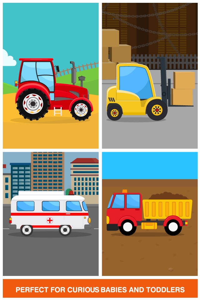 Peekaboo Trucks Cars and Things That Go for Kids screenshot 2
