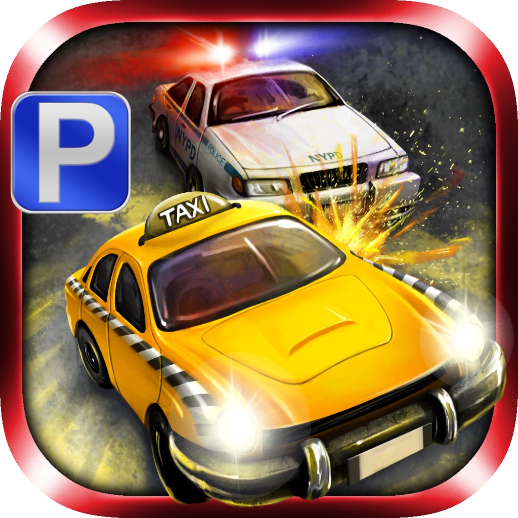 3D Gangster Taxi Parking PRO - COPS vs Gangsters eXtreme Drift Version