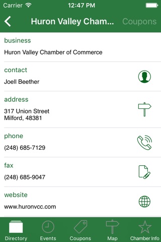Huron Valley Business Directory screenshot 2