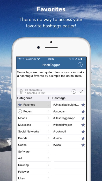 HashTagger - enhance your text for Instagram, Twitter, Facebook and other social networks