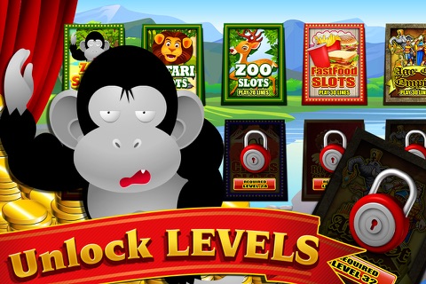 Mighty Zoo Animals Friends of the Rhino Slots Machine of Vegas Style screenshot 2