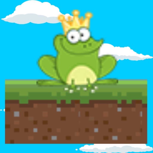 Jumping King Frog Icon