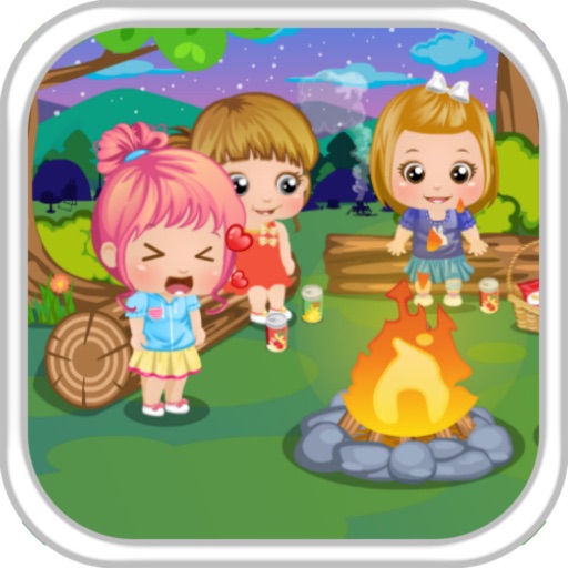 Baby Camping Time Icon