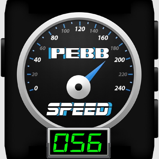 PebbSpeed-Speed Limit Alert System and Wrist Speedometer for Pebble Smartwatch icon