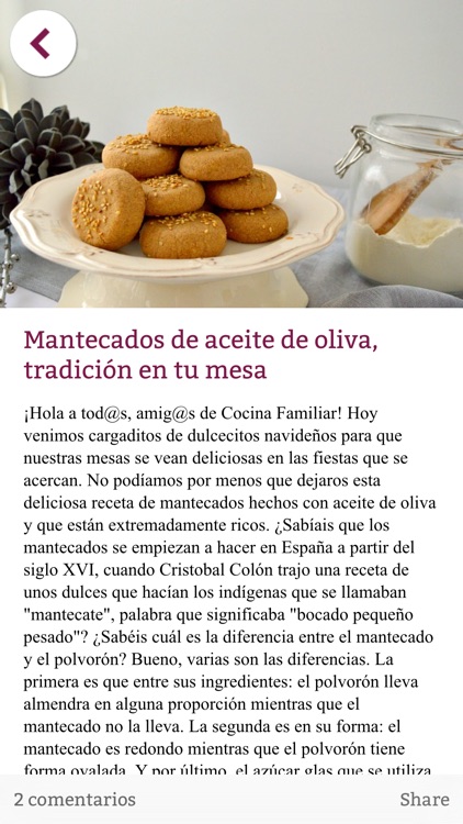 Cocina Familiar - Recetas