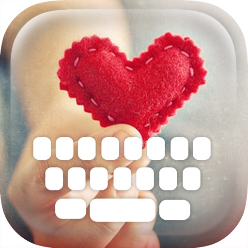 Custom Keyboard Love In My Heart : Color & Wallpaper Themes in the Valentine Sweet Style