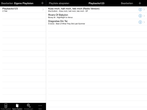 Playbacks123 MP3 Player screenshot 2