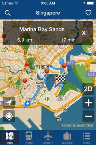 Singapore Offline Map - City Metro Airport screenshot 2