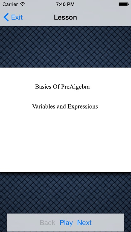 Basics Of PreAlgebra