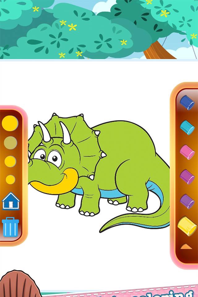 dinosaur coloring book online games for grade one screenshot 4
