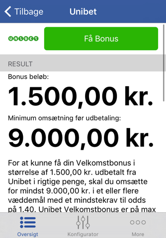 Wettbonus screenshot 4