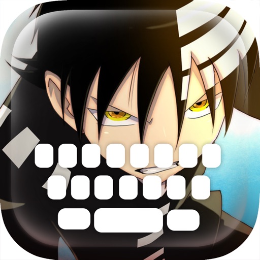 Custom Keyboard Cartoon Anime Manga : " Soul Eater Edition " Custom Color & Wallpaper Themes iOS App