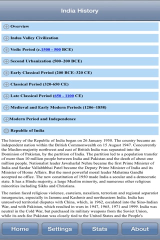 India History screenshot 2