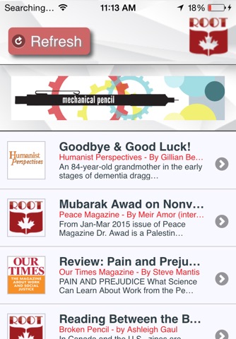 Magazines Canada Root: Alternative News and Views screenshot 2